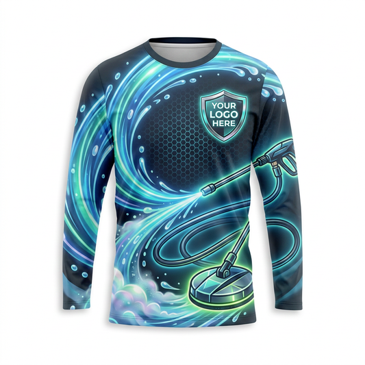 Custom Bleach-Resistant Pressure Washing Uniform Shirt 032