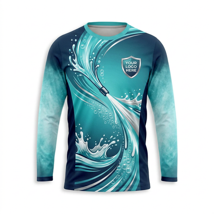 Custom Bleach-Resistant Pressure Washing Uniform Shirt 085