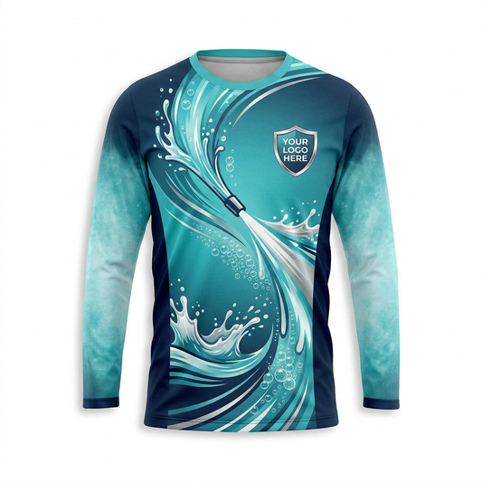 Custom Bleach-Resistant Pressure Washing Uniform Shirt 085