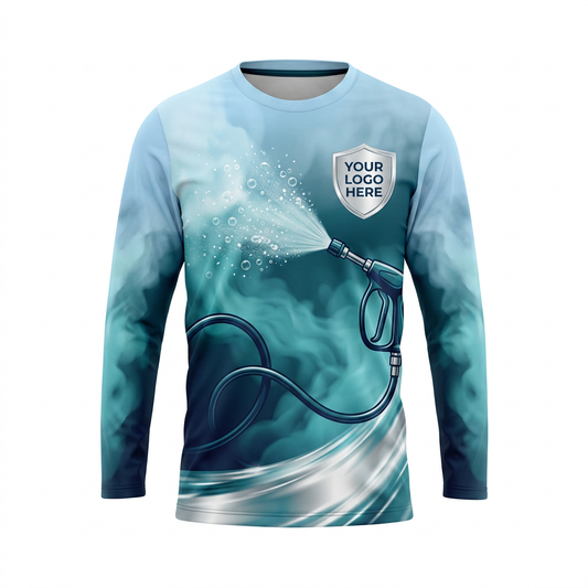 Custom Bleach-Resistant Pressure Washing Uniform Shirt 018