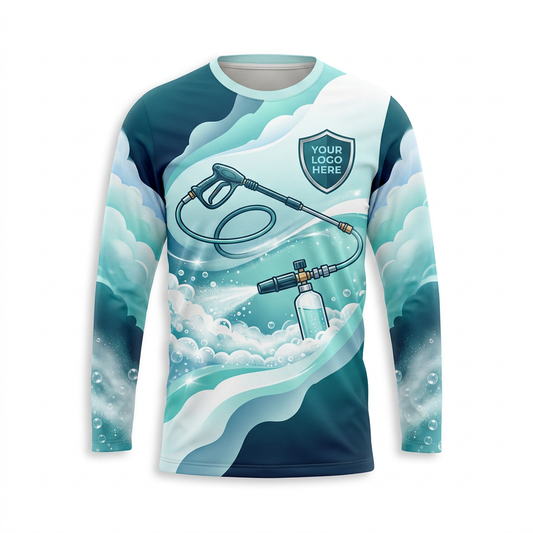 Custom Bleach-Resistant Pressure Washing Uniform Shirt 093