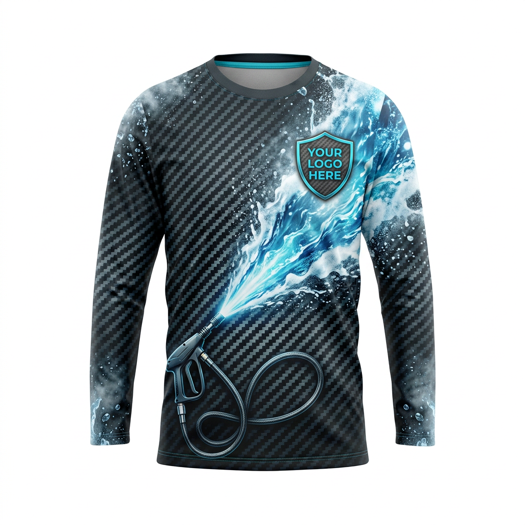Custom Bleach-Resistant Pressure Washing Uniform Shirt 004