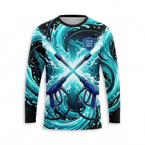 Custom Bleach-Resistant Pressure Washing Uniform Shirt 001