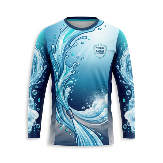 Custom Bleach-Resistant Pressure Washing Uniform Shirt 043