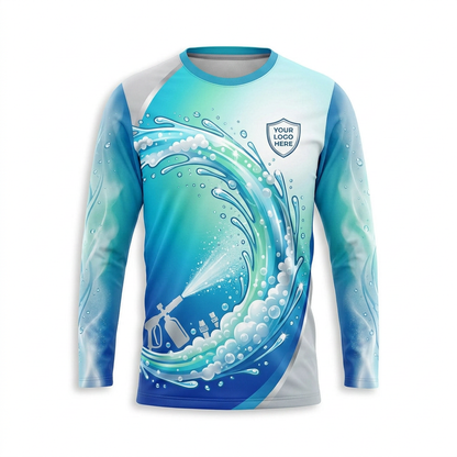 Custom Bleach-Resistant Pressure Washing Uniform Shirt 044