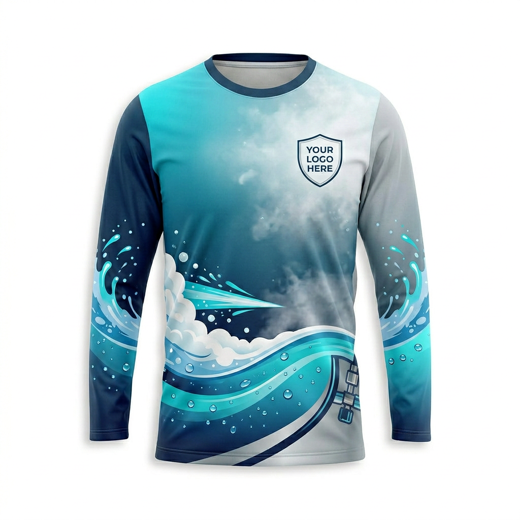 Custom Bleach-Resistant Pressure Washing Uniform Shirt 045