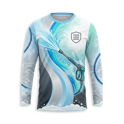 Custom Bleach-Resistant Pressure Washing Uniform Shirt 048