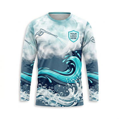 Custom Bleach-Resistant Pressure Washing Uniform Shirt 050