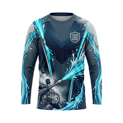Custom Bleach-Resistant Pressure Washing Uniform Shirt 052