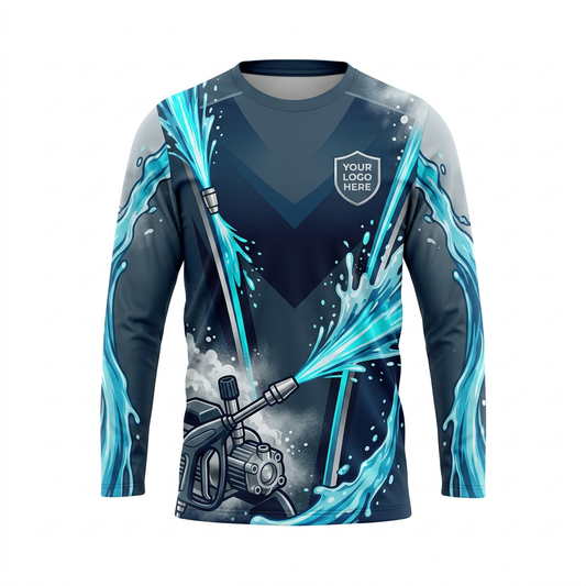 Custom Bleach-Resistant Pressure Washing Uniform Shirt 052