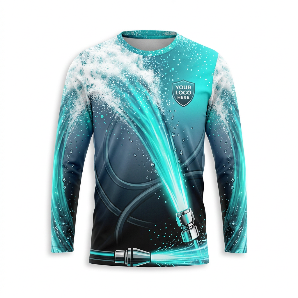 Custom Bleach-Resistant Pressure Washing Uniform Shirt 053