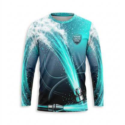 Custom Bleach-Resistant Pressure Washing Uniform Shirt 053