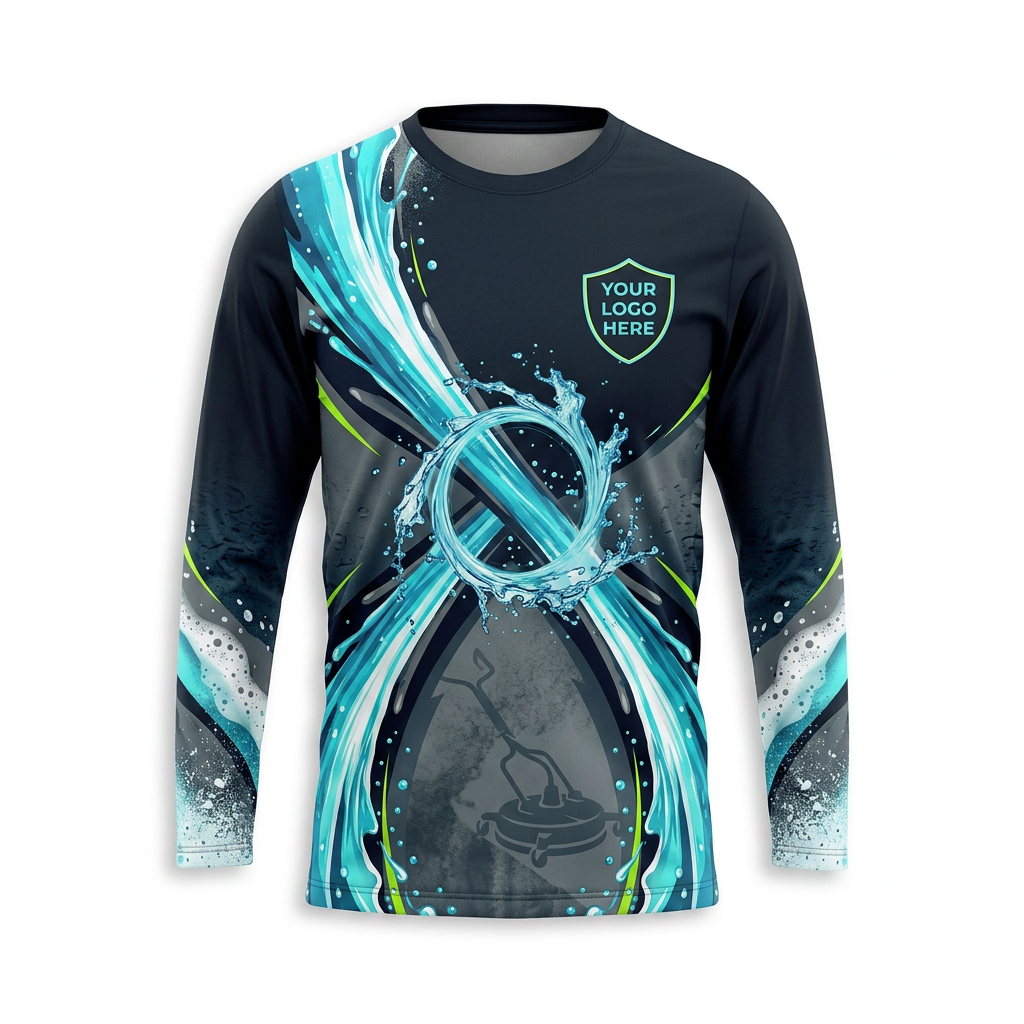Custom Bleach-Resistant Pressure Washing Uniform Shirt 054