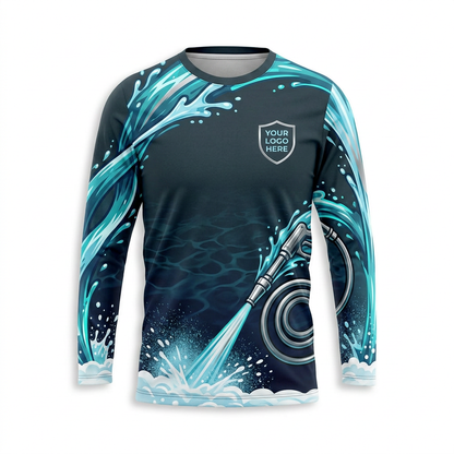 Custom Bleach-Resistant Pressure Washing Uniform Shirt 055