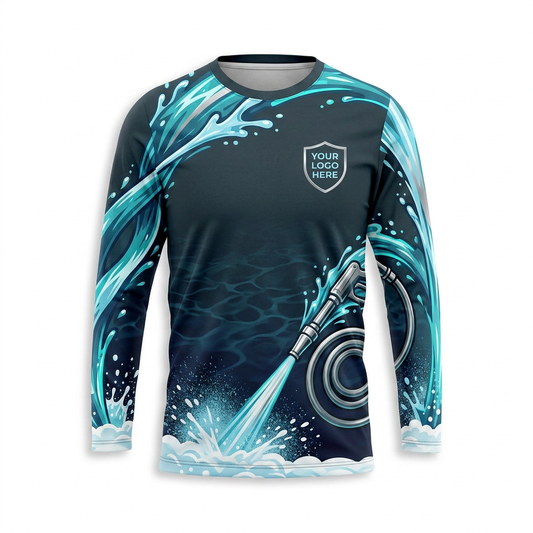 Custom Bleach-Resistant Pressure Washing Uniform Shirt 055