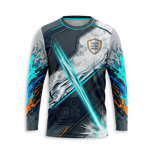 Custom Bleach-Resistant Pressure Washing Uniform Shirt 062