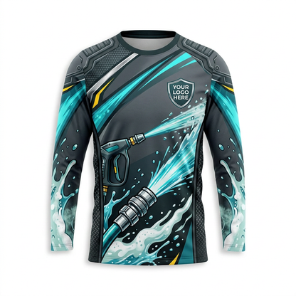 Custom Bleach-Resistant Pressure Washing Uniform Shirt 063