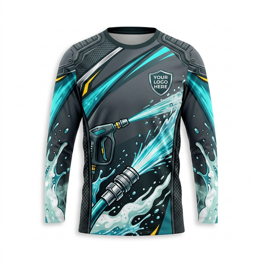 Custom Bleach-Resistant Pressure Washing Uniform Shirt 063
