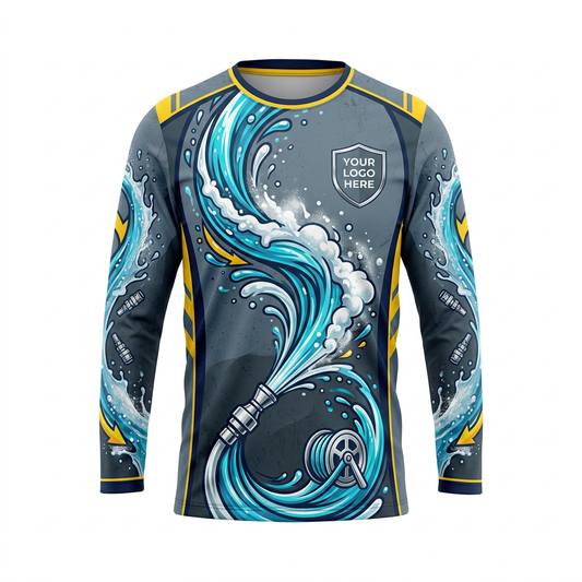 Custom Bleach-Resistant Pressure Washing Uniform Shirt 079