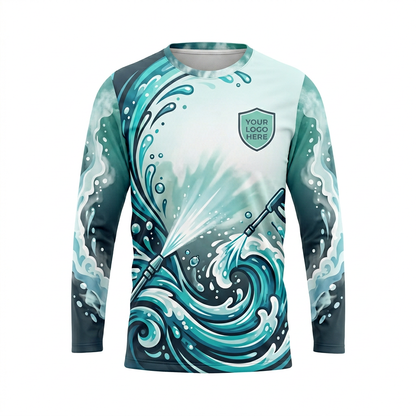 Custom Bleach-Resistant Pressure Washing Uniform Shirt 069