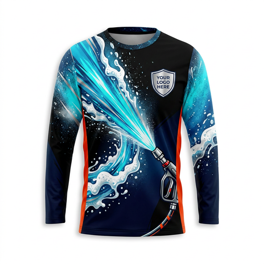 Custom Bleach-Resistant Pressure Washing Uniform Shirt 078
