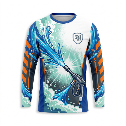 Custom Bleach-Resistant Pressure Washing Uniform Shirt 071