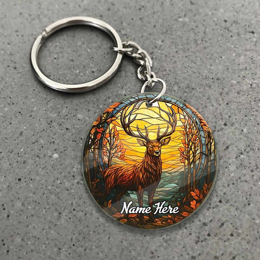 MollyTee Personalized Deer Ornament, Custom Name Christmas Decoration, Rustic Woodland Animal Ornament for Holiday Tree - image 1