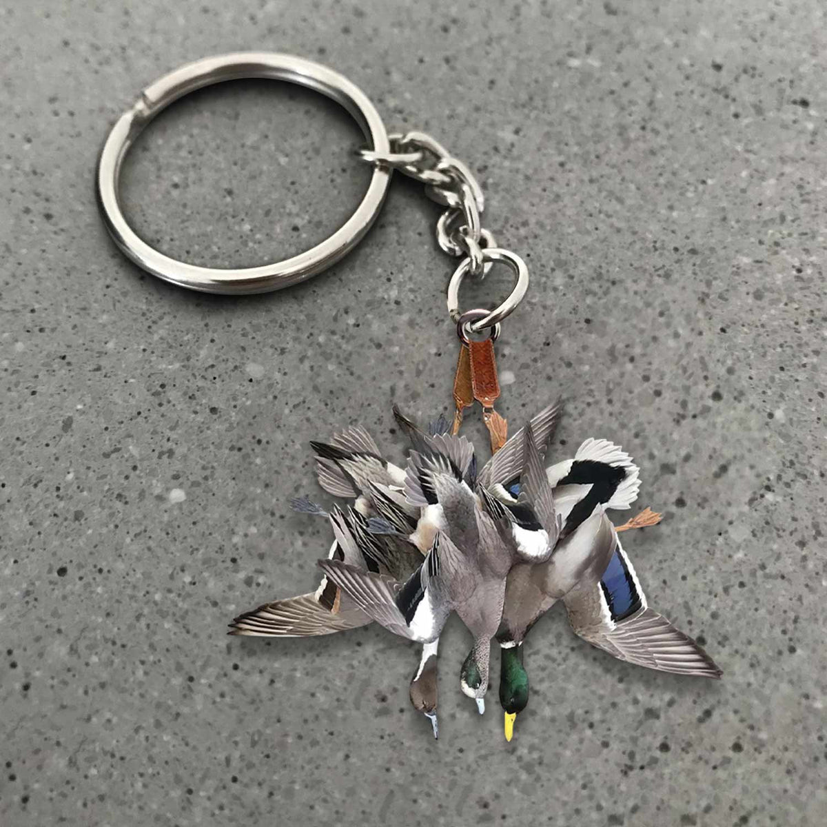 MollyTee Duck Hunting Flat Ornament, Hunting Rearview Mirror Car Accessories, Hunting Christmas Ornament, Xmas Gift for Dad, Husband, Hunting Lover 2D Flat - image 1