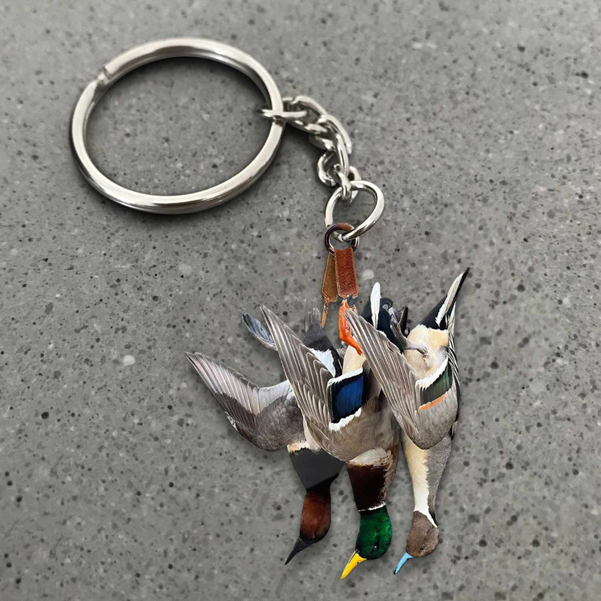 MollyTee Duck Hunting Flat Ornament, Hunting Rearview Mirror Car Accessories, Hunting Christmas Ornament, Xmas Gift for Dad, Husband, Hunting Lover 2D Flat - image 2