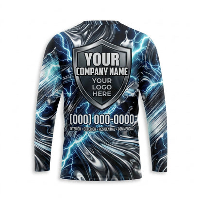 Electric Steel Custom Painter Work Shirt - Back View