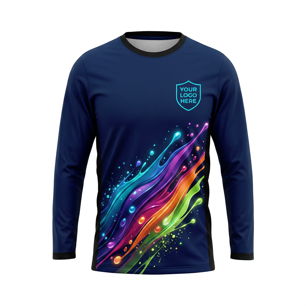 Aurora Flow Custom Painter Work Shirt - Front View