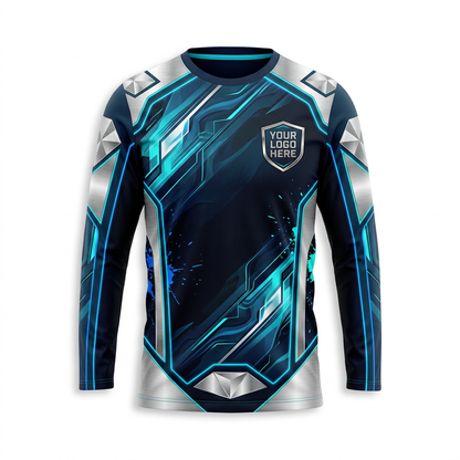 Cyber Shield Custom Painter Work Shirt - Front View