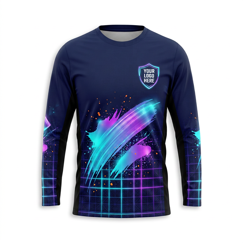 Cyber Sweep Custom Painter Work Shirt - Front View
