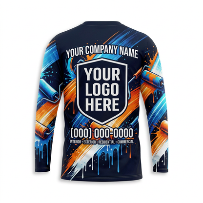 Roller Rush Custom Painter Work Shirt - Back View
