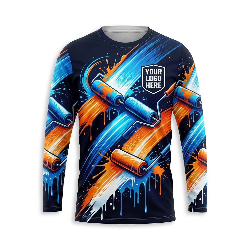 Roller Rush Custom Painter Work Shirt - Front View