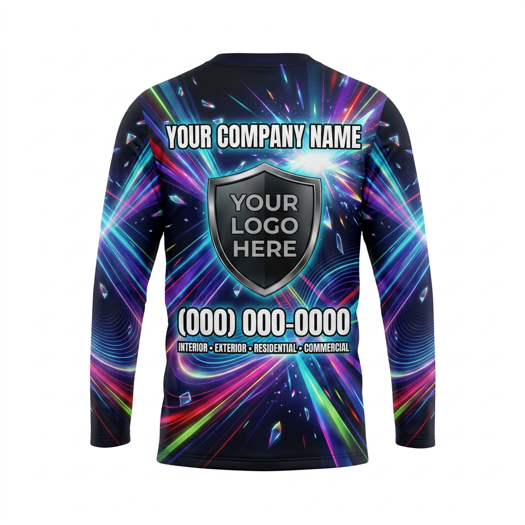 Laser Spectrum Custom Painter Work Shirt - Back View