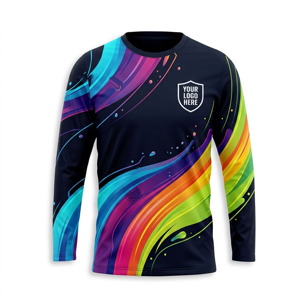Rainbow Motion Custom Painter Work Shirt - Front View