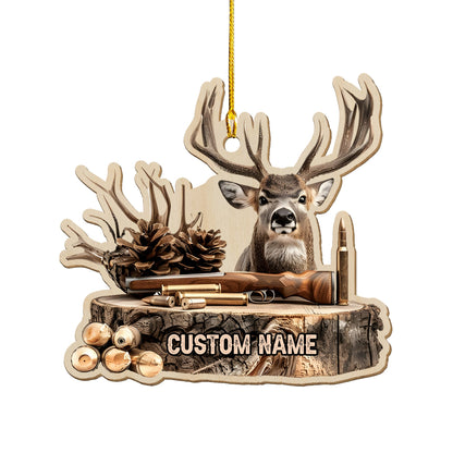 MollyTee Personalized Deer Hunting OrnamentUnique Christmas Gift for Hunters & Outdoorsmen - image 4